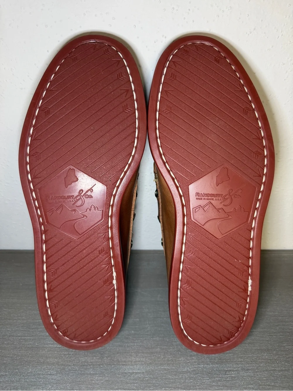 Rancourt & Co Hand Sewn Leather Loafers Men’s 9.5 D Made in Maine USA New